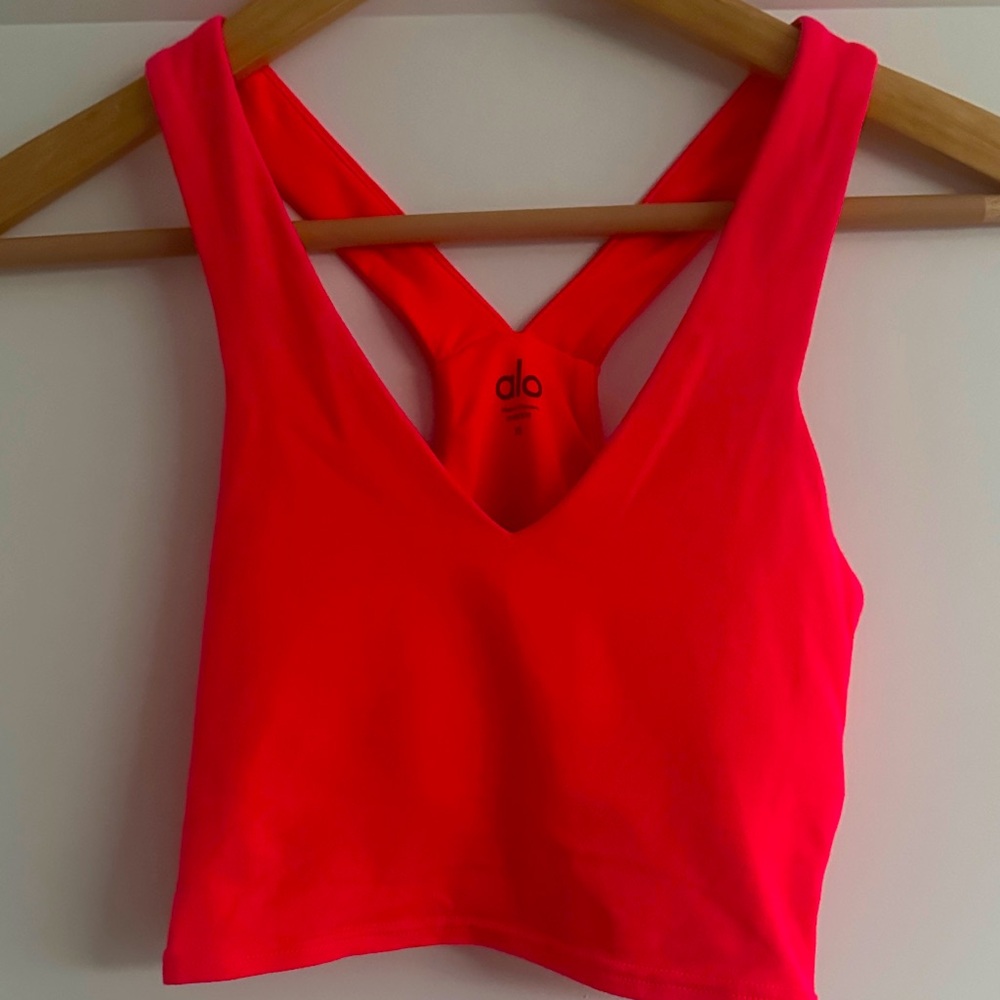 ALO Yoga Neon Pink Racerback Top